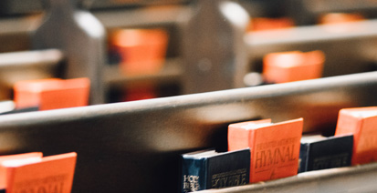 Church pews with bibles